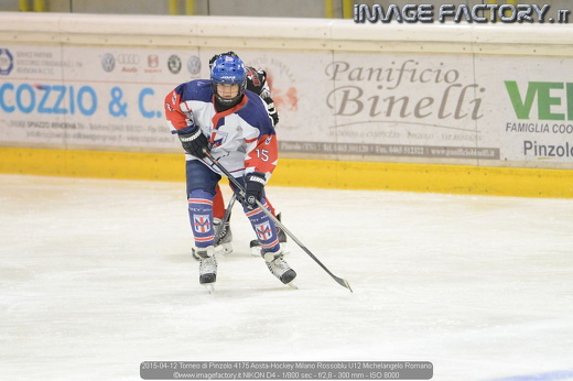 2015-04-12 Torneo di Pinzolo 4175 Aosta-Hockey Milano Rossoblu U12 Michelangelo Romano